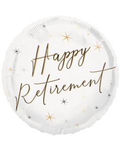 18" Retirement Round Foil Unique