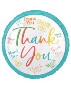 18" Thank You Round Foil Unique