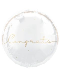18" Congrats Round Foil Unique