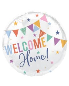 18" Welcome Home Round Foil Unique