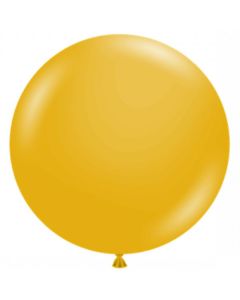 24" Mustard 3Pk Tuftex 100% Natural Latex Balloons