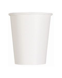 Bright White 9oz Cups Pk14 Unique