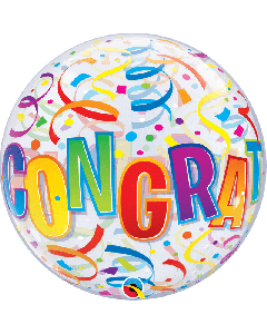 22" Congratulations Bubble Qualatex