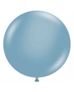 36" Blue Slate 2Pk Tuftex 100% Natural Latex Balloons