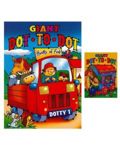 GIANT DOT TO DOT COLOURING BOOK PK 6