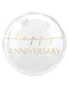 18" Anniversary Round Foil Unique