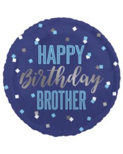 18" Birthday Brother Round Foil Unique