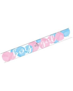 Gender Reveal Foil Banner, 9 ft Unique