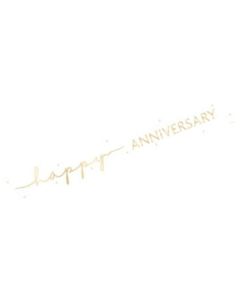 Happy Anniversary Foil Banner, 9 ft Unique
