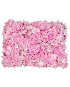 Roses And Hydrangeas Flower Wal 60x40cm Pink