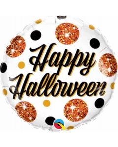 9" Halloween Sparkly Dots