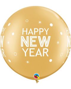 30" New Year Sparkles & Dots Pk2 Qualatex