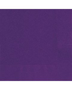 20 Deep Purple Lunch Napkins Unique