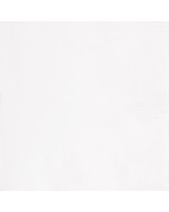 20 Bright White Lunch Napkins Unique