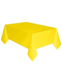 NEON YELLOW PLASTIC TABLECOVER - 99153