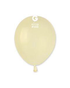 5" Pk50 Latex Balloons Butter - A50.103.50