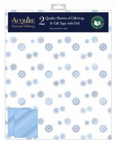 Snowflakes Frost 2 Sheet & 2 Tags Pk6 Out Of The Blue
