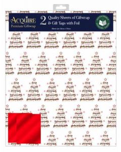 Baubles 2 Sheet & 2 Tags Pk6 Out Of The Blue