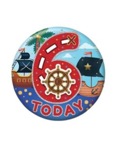 Age 6 Boy Small Birthday Badge Pk6 Sensations