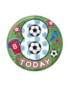 Age 8 Boy Small Birthday Badge Pk6 Sensations