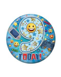 Age 9 Boy Small Birthday Badge Pk6 Sensations