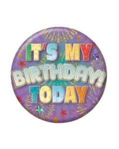 Open Small Birthday Badge Pk6 Sensations