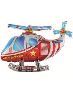 3D Balloon - HELICOPTER RED