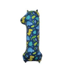 34" Dinosaur Number 1 Foil Balloon Sensations