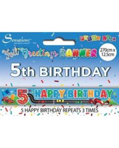 Age 5 Boy Birthday Banner Sensations