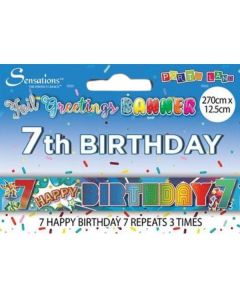 Age 7 Boy Birthday Banner Sensations
