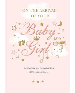 Pk6 Baby girl clouds & text