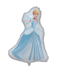 1 Foil Balloon 64X85 cm Cinderella Character Shape Disney