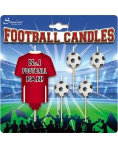 Red and White Football Candles Sensations