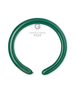 Pk100 Emerald Green Modelling balloons - D4.104.100