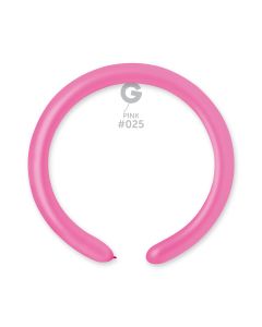 2"/5cm Neon Pink Latex Modelling Balloons Pk100 #025 Gemar