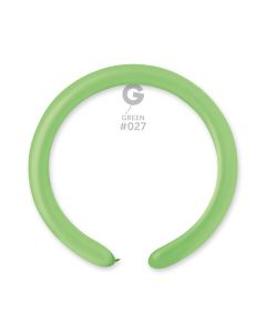 2"/5cm Neon Green Latex Modelling Balloons Pk100 #027 Gemar