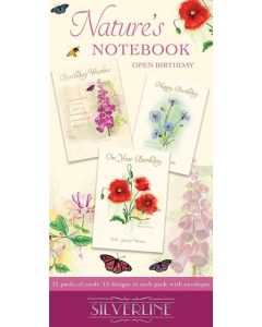 Birthday Assorted Box of Cards C50 144/12Pks Silverline