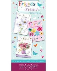 Friends Assorted Box of Cards C50 144/12Pks Silverline