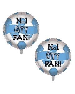 18" No1 City Fan Football Foil Balloon