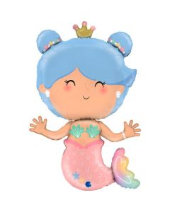 33" Mermaid Shape Foil Grabo