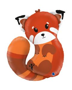 28" Red Panda Shape Foil Grabo