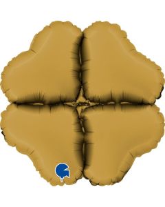 12" Satin Gold Hearts Mini Base Grabo