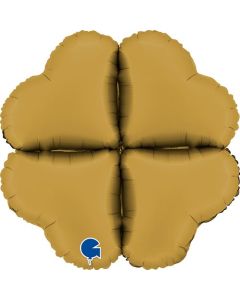 16" Satin Gold Hearts Medium Base Grabo
