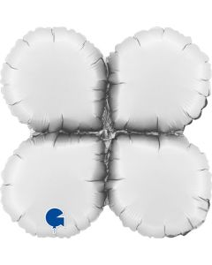13" Satin White Drops Mini Base Grabo