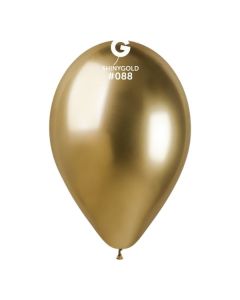 13" Shiny Gold Latex Balloons Pk25 #088 Gemar