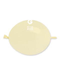 Pk100 Latex Balloons Butter #103 GemarUK
