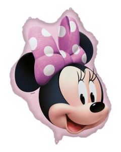 1 Foil Balloon 60X60 cm Minnie Face Shape Disney