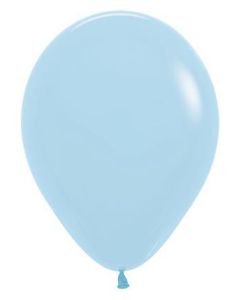 12" Pastel Matte Blue 640 Latex Balloons Pk50 Sempertex