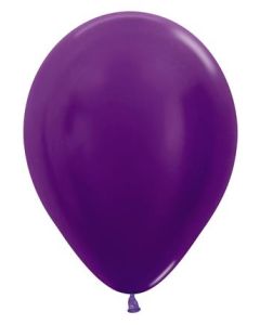 5" Metallic Violet 551 Latex Balloons Pk50 Sempertex