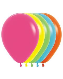 5" Tropical Assorted 002 Latex Balloons Pk50 Sempertex